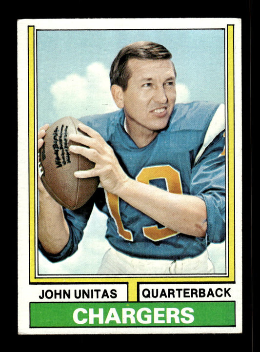 1974 Topps #150 John Unitas San Diego Chargers VGEX 10011912