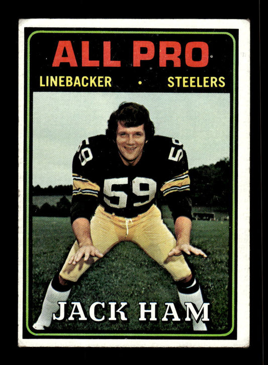 1974 Topps #137 Jack Ham Pittsburgh Steelers VG 10011913