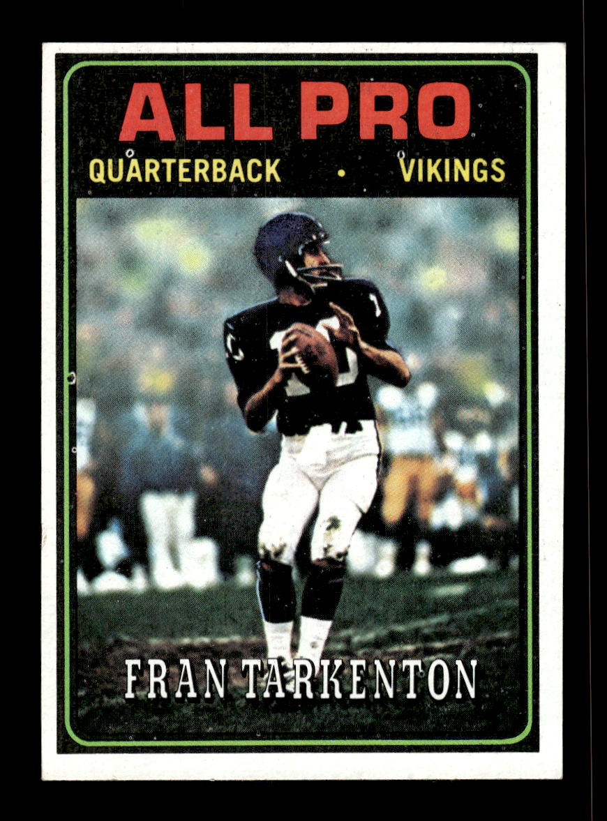 1974 Topps #129 Fran Tarkenton Minnesota Vikings EX 10011916