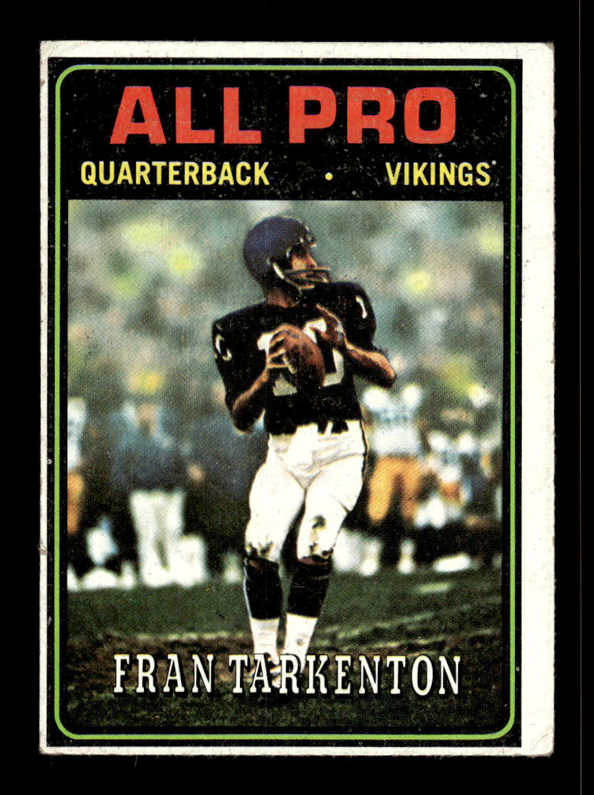 1974 Topps #129 Fran Tarkenton Minnesota Vikings VG 10011917