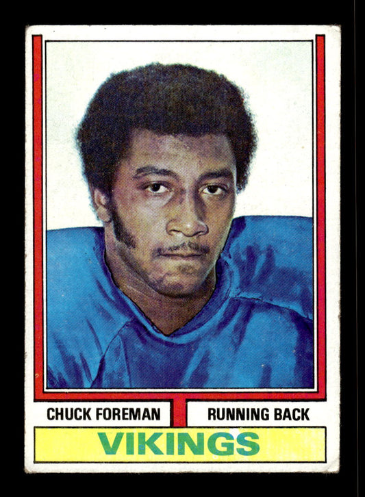1974 Topps #113 Chuck Foreman Minnesota Vikings VG 10011919
