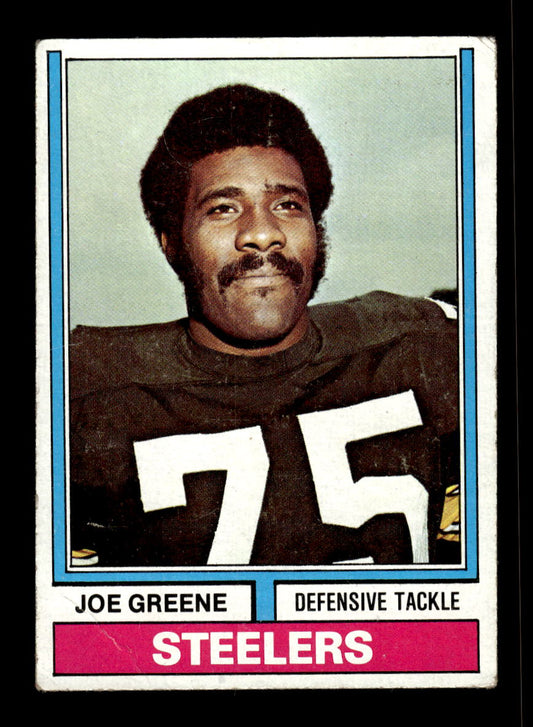 1974 Topps #40 Joe Greene Pittsburgh Steelers G/VG 10011922