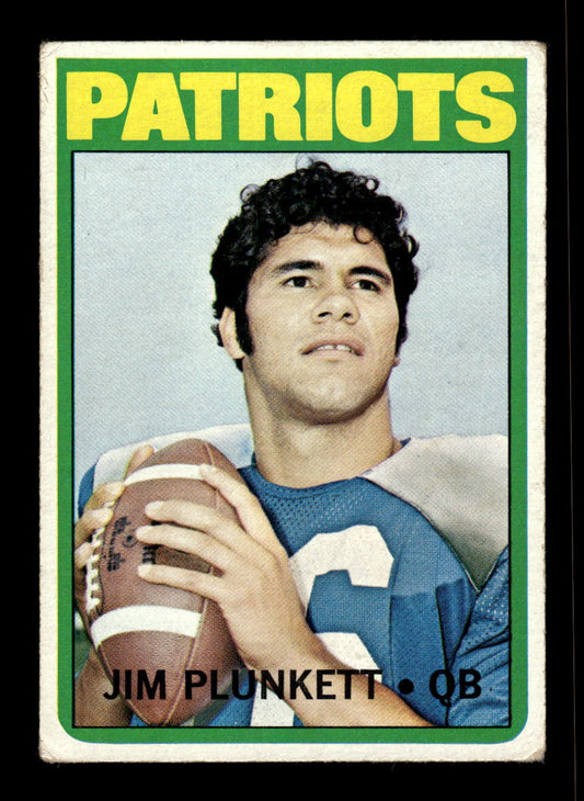 1972 Topps #65 Jim Plunkett New England Patriots VG 10011923