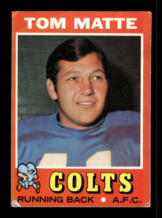 1971 Topps #263 Tom Matte Baltimore Colts VGEX 10011924