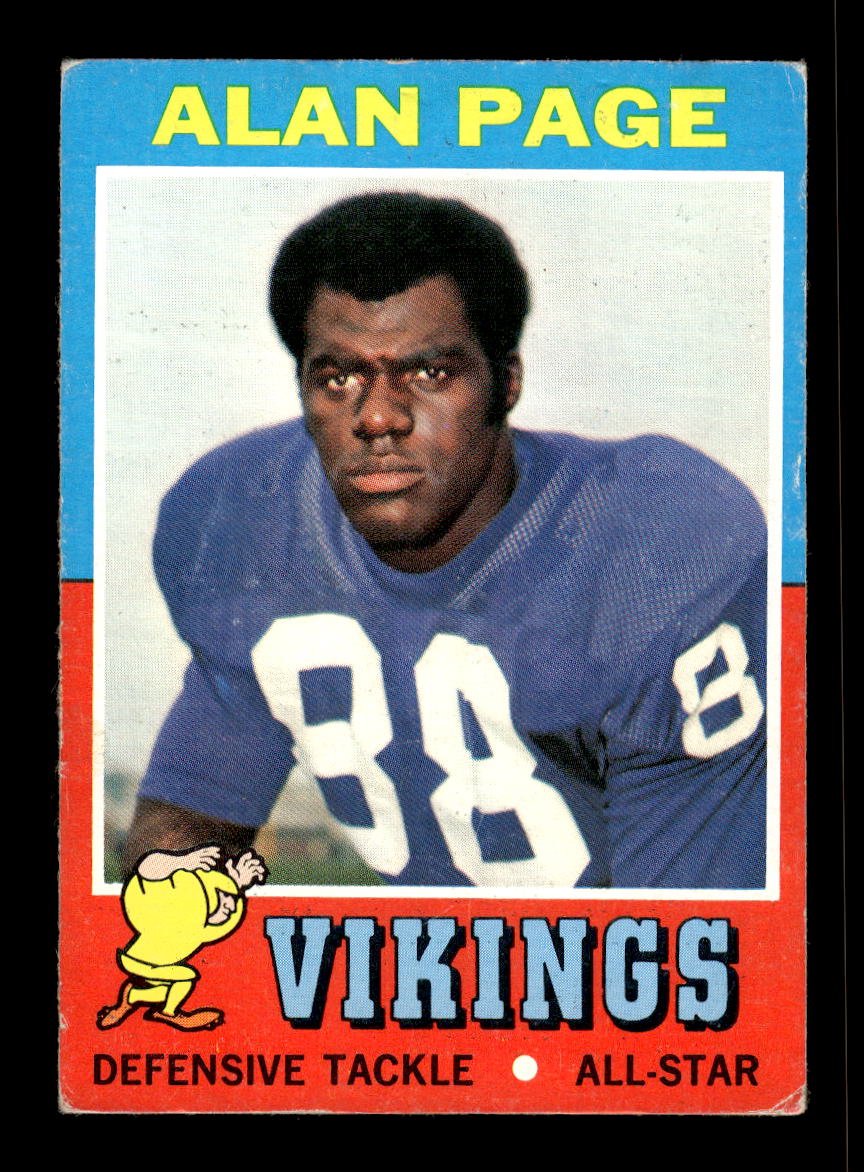 1971 Topps #71 Alan Page Minnesota Vikings VG 10011929