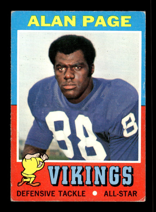 1971 Topps #71 Alan Page Minnesota Vikings VG 10011929