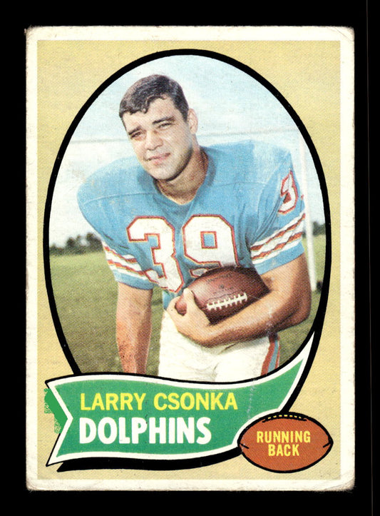 1970 Topps #162 Larry Csonka Miami Dolphins G/VG 10011931