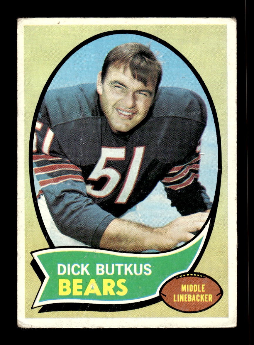 1970 Topps #190 Dick Butkus Chicago Bears G/VG 10011932