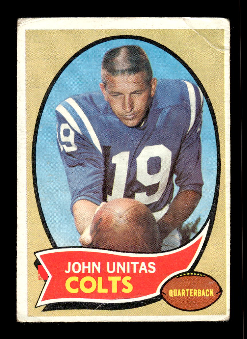 1970 Topps #180 John Unitas Baltimore Colts G/VG 10011933
