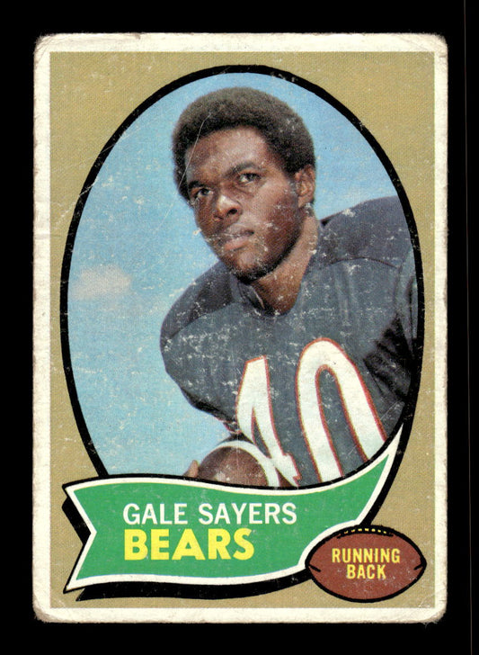 1970 Topps #70 Gale Sayers Chicago Bears Poor 10011940