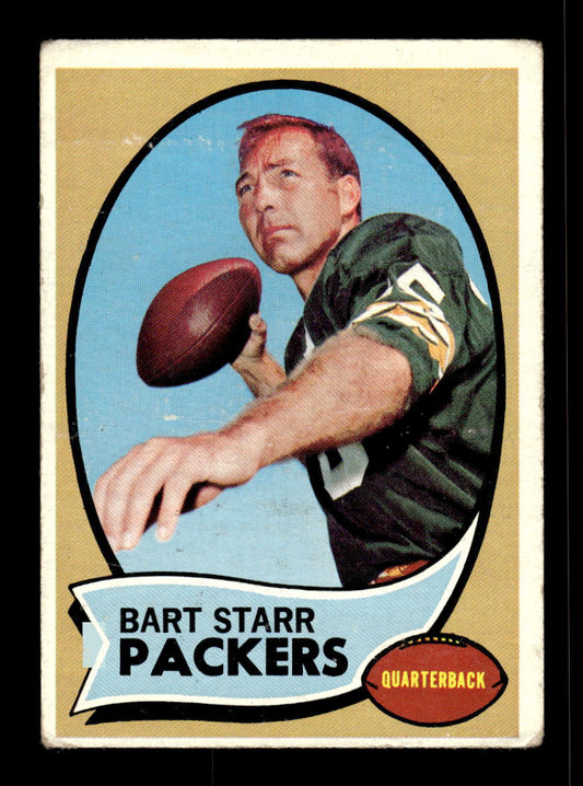 1970 Topps #30 Bart Starr Green Bay Packers VG 10011943