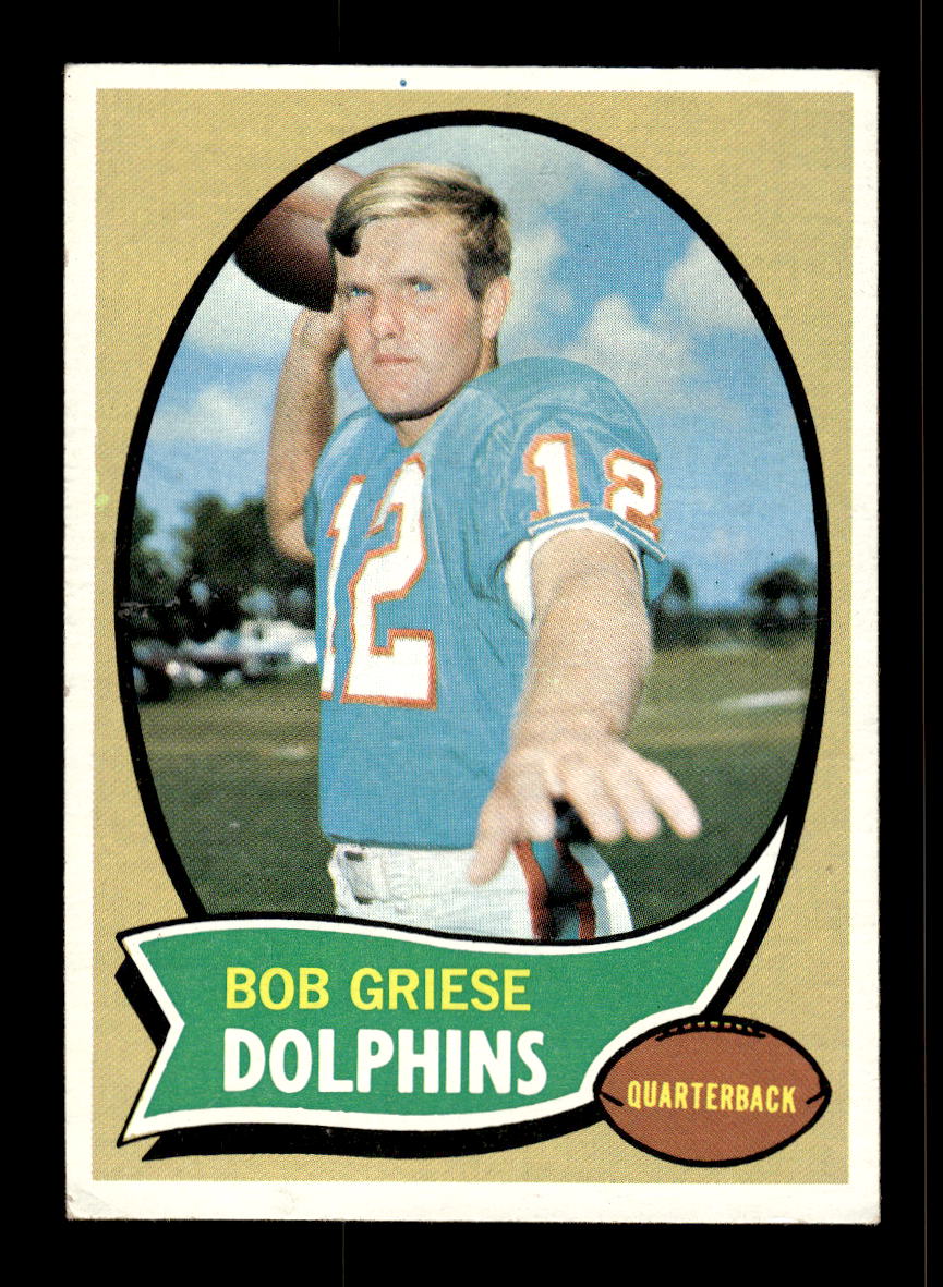 1970 Topps #10 Bob Griese Miami Dolphins VGEX 10011945