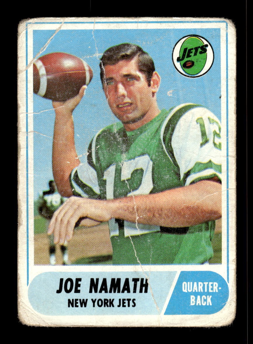 1968 Topps #65 Joe Namath New York Jets Poor 10011947