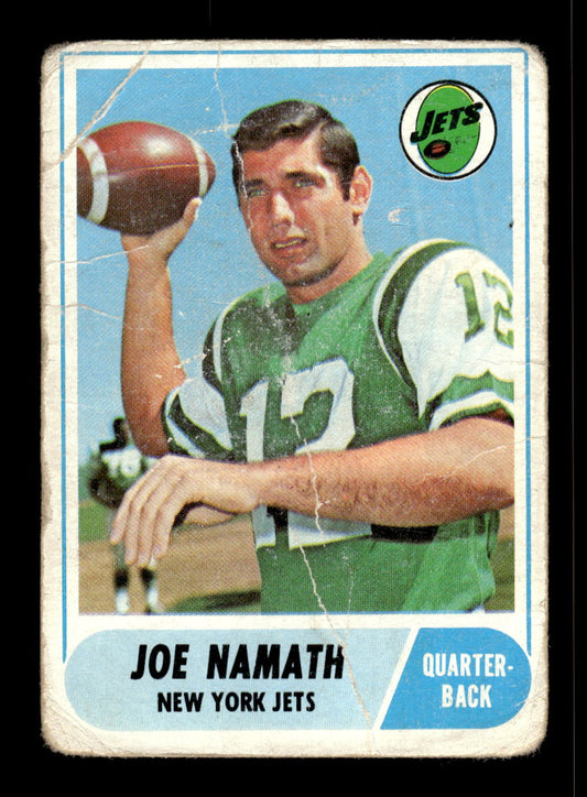 1968 Topps #65 Joe Namath New York Jets Poor 10011947