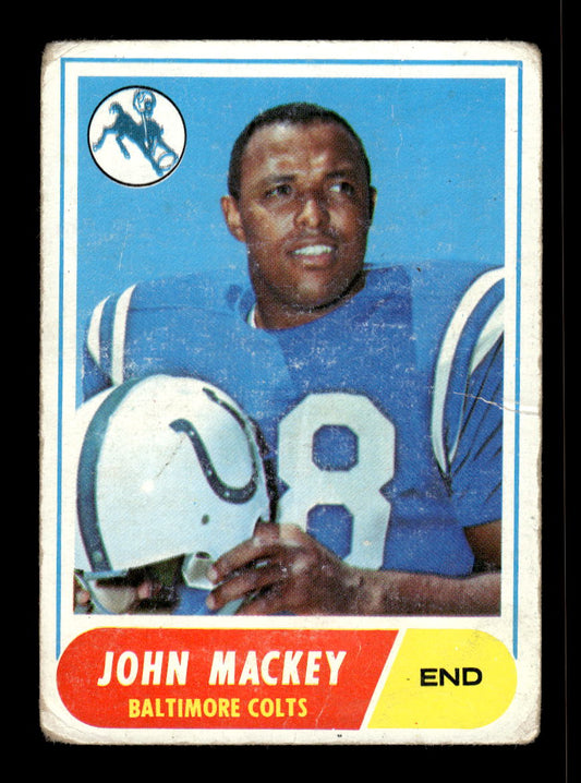 1968 Topps #74 John Mackey Baltimore Colts G/VG 10011949