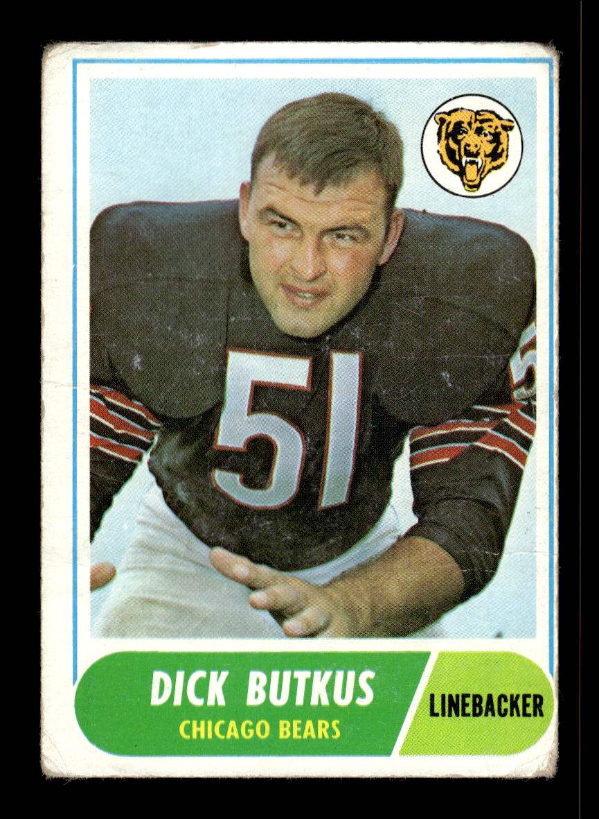 1968 Topps #127 Dick Butkus Chicago Bears G/VG 10011950