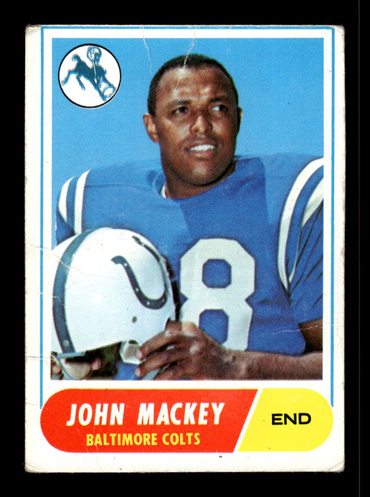 1968 Topps #74 John Mackey Baltimore Colts Poor 10011953