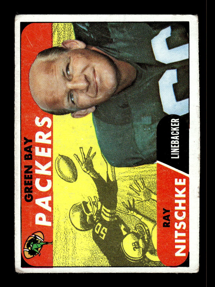 1968 Topps #157 Ray Nitschke Green Bay Packers G/VG 10011954