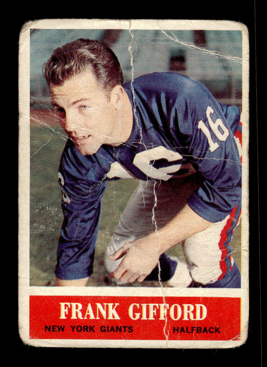 1964 Philadelphia #117 Frank Gifford New York Giants Poor 10011965
