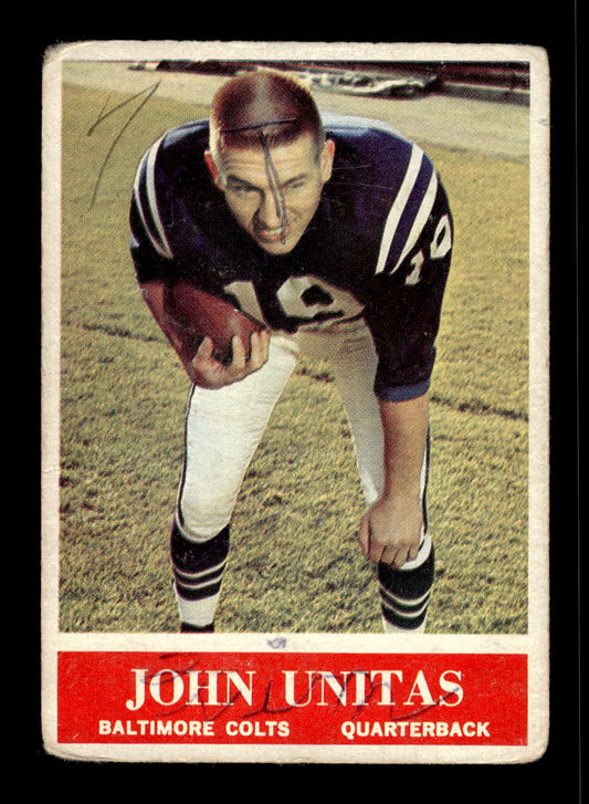 1964 Philadelphia #12 John Unitas Baltimore Colts Poor 10011966