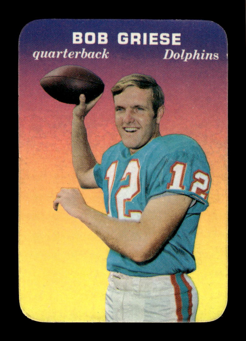1970 Topps Glossy #28 Bob Griese Miami Dolphins EX 10011970