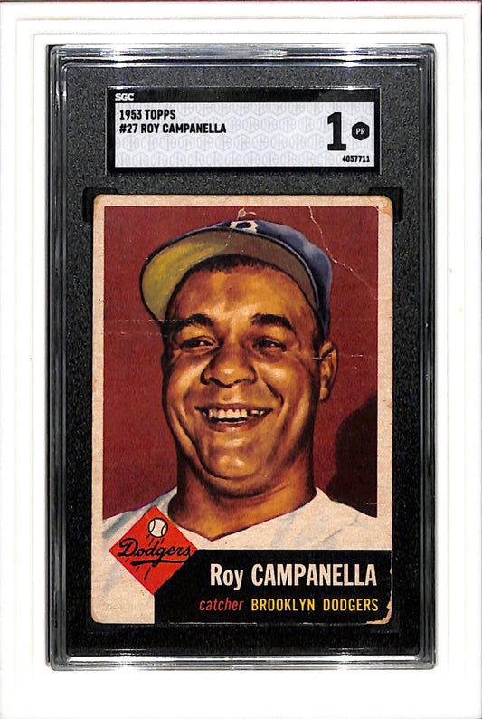1953 Topps #27 Roy Campanella SGC 1 SN 4057711