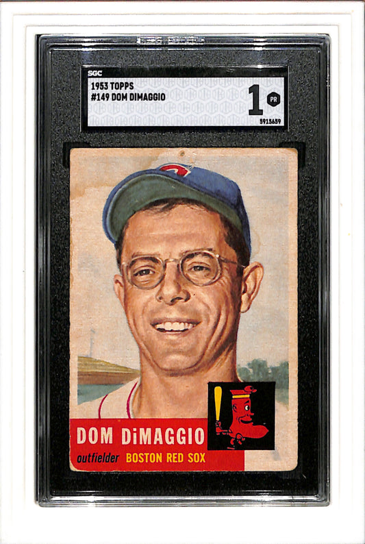 1953 Topps #149 Dom Dimaggio SGC 1 SN 5915659