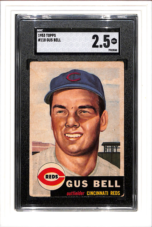 1953 Topps #118 Gus Bell SGC 2.5 SN 7932030