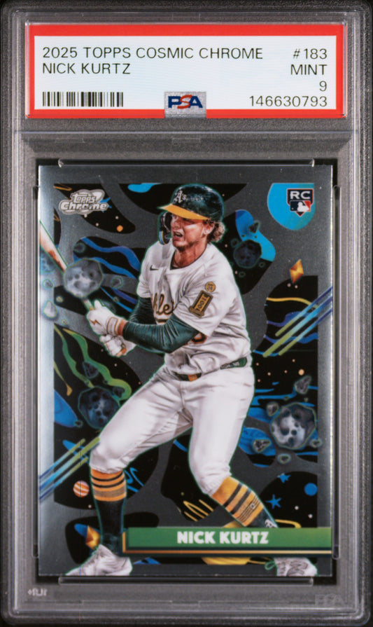 2025 Topps Cosmic Chrome #183 Nick Kurtz PSA 9 SN 146630793
