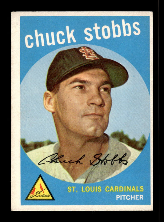 1959 Topps #26 Chuck Stobbs St. Louis Cardinals EX 10011995