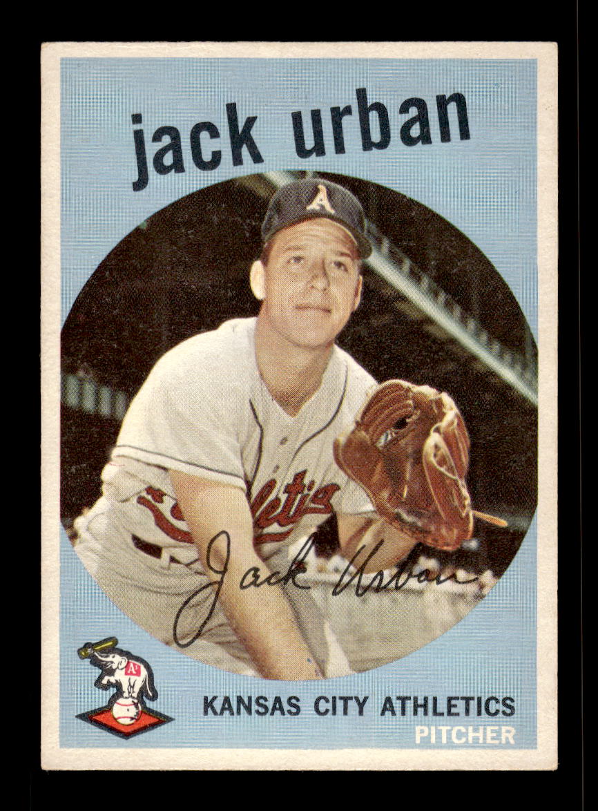 1959 Topps #18 Jack Urban Kansas City Athletics EX 10011996