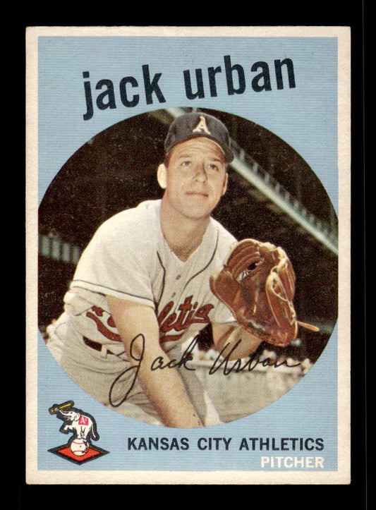 1959 Topps #18 Jack Urban Kansas City Athletics EX 10011996