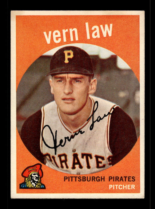 1959 Topps #12 Vern Law Pittsburgh Pirates EX 10011998