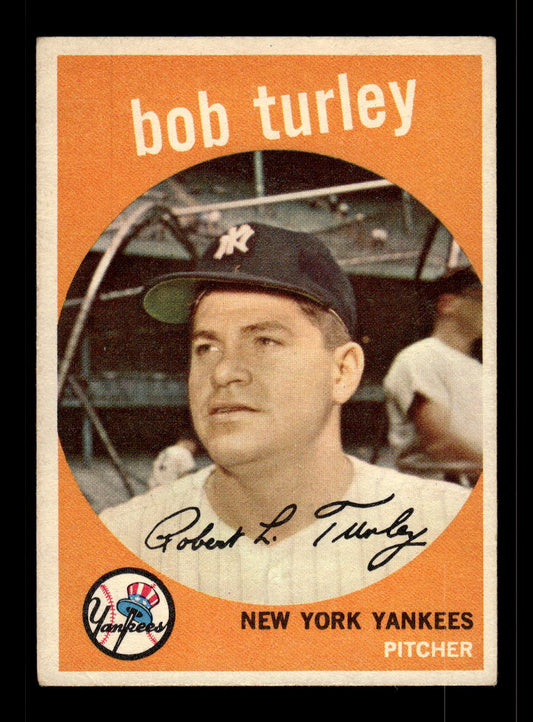 1959 Topps #60 Bob Turley New York Yankees EX 10012002