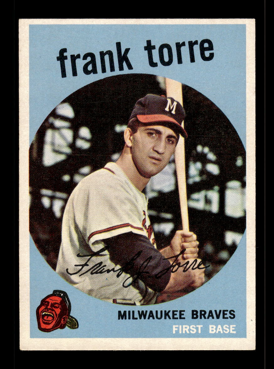 1959 Topps #65 Frank Torre Milwaukee Braves EX 10012005