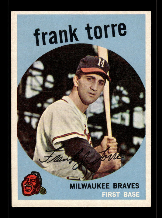 1959 Topps #65 Frank Torre Milwaukee Braves EX 10012005