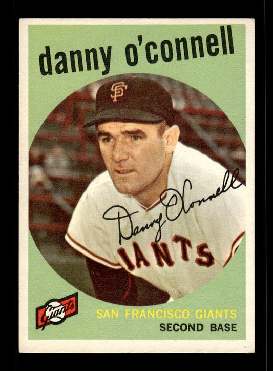 1959 Topps #87 Danny O'Connell San Francisco Giants EX 10012012