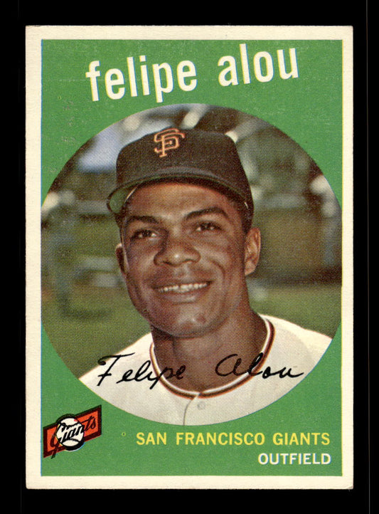 1959 Topps #102 Felipe Alou San Francisco Giants EX 10012015