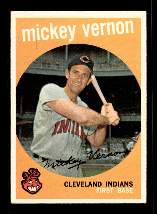 1959 Topps #115 Mickey Vernon Cleveland Indians EX 10012020
