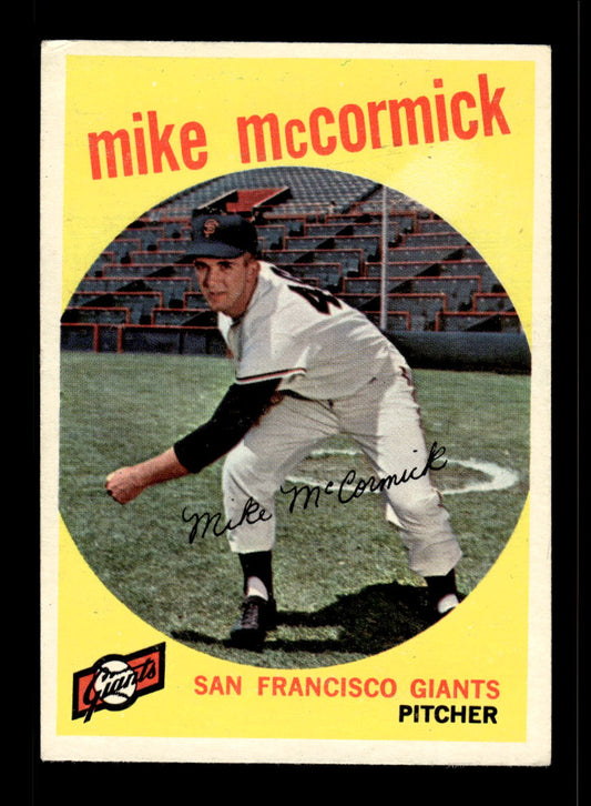 1959 Topps #148 Mike McCormick San Francisco Giants EX 10012021