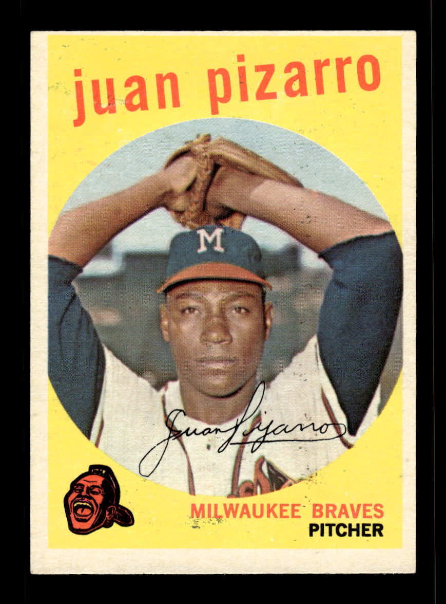 1959 Topps #188 Juan Pizarro Milwaukee Braves EX 10012029
