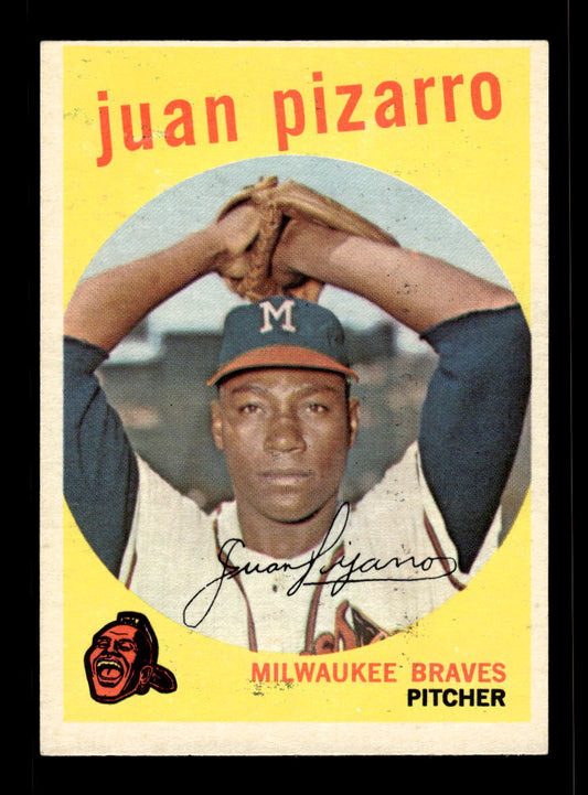 1959 Topps #188 Juan Pizarro Milwaukee Braves EX 10012029
