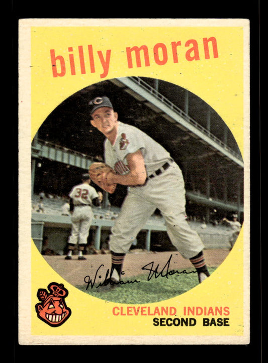 1959 Topps #196 Billy Moran Cleveland Indians EX 10012033