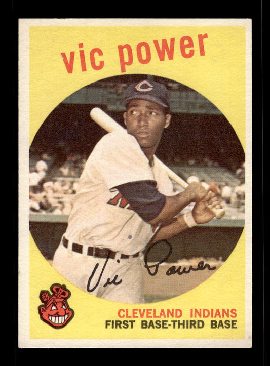 1959 Topps #229a Vic Power Cleveland Indians EX 10012039