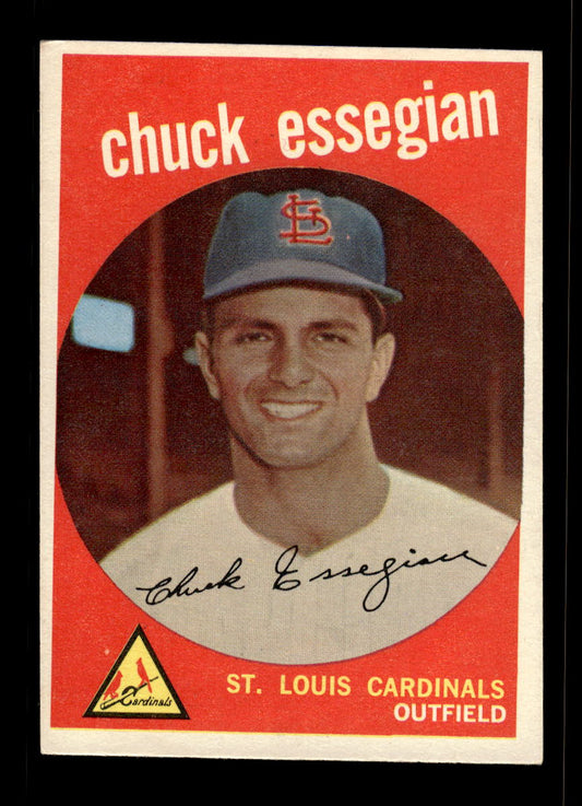 1959 Topps #278a Chuck Essegian St. Louis Cardinals EX 10012051