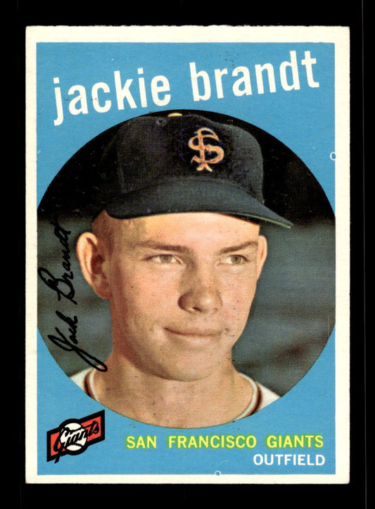 1959 Topps #297 Jackie Brandt San Francisco Giants EX 10012056