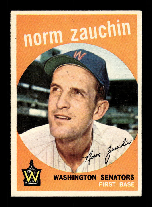 1959 Topps #311 Norm Zauchin Washington Senators EX 10012057
