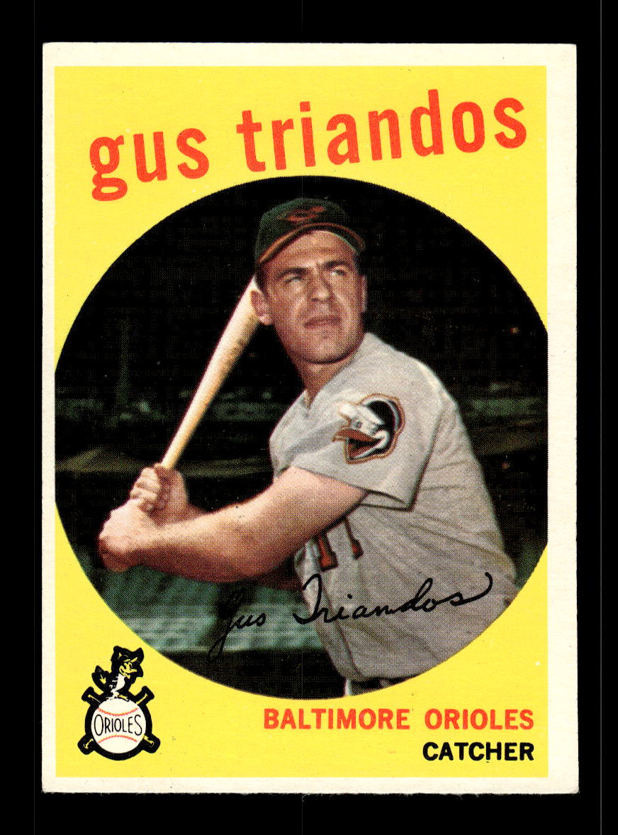 1959 Topps #330 Gus Triandos Baltimore Orioles EX 10012062