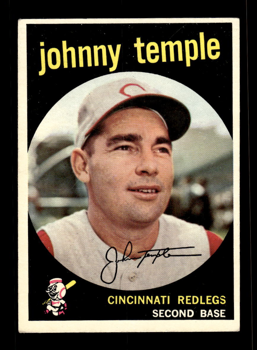 1959 Topps #335 Johnny Temple Cincinnati Redlegs EX 10012063