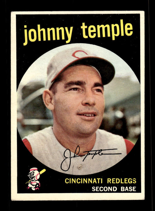 1959 Topps #335 Johnny Temple Cincinnati Redlegs EX 10012063